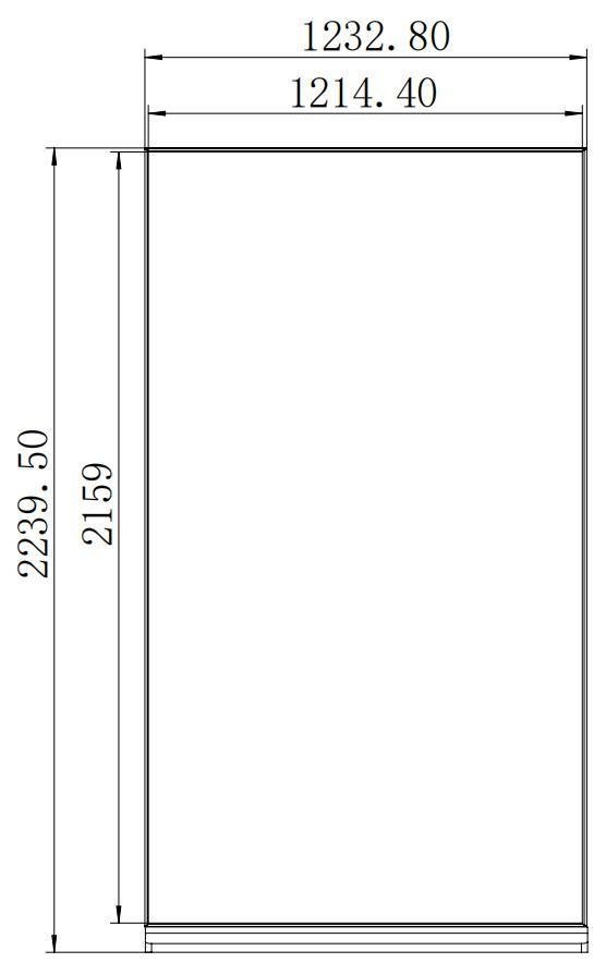 JM-LD98 front-view dimensional drawing