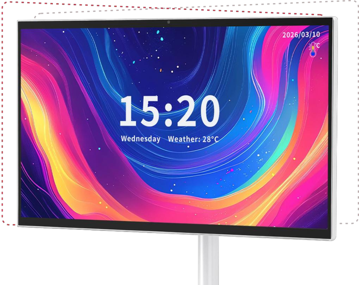 Portable TV 32" screen swiveling left and right