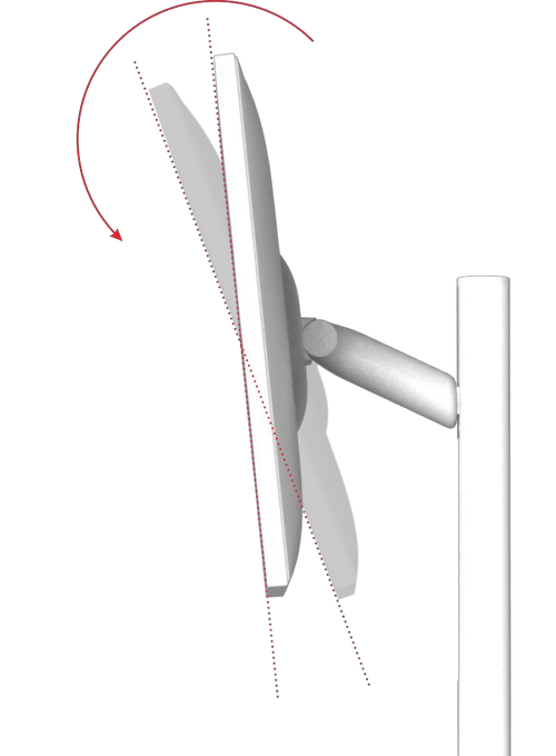 Portable TV 32" tilt and height adjustment