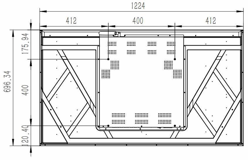 JM-BG5503 front-view dimensional drawing