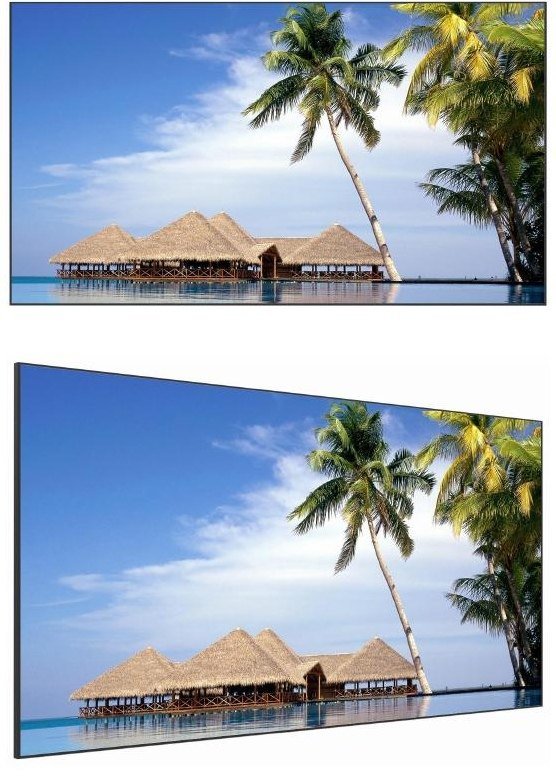 JM-BG7503 wall-mounted display shown from an angled view