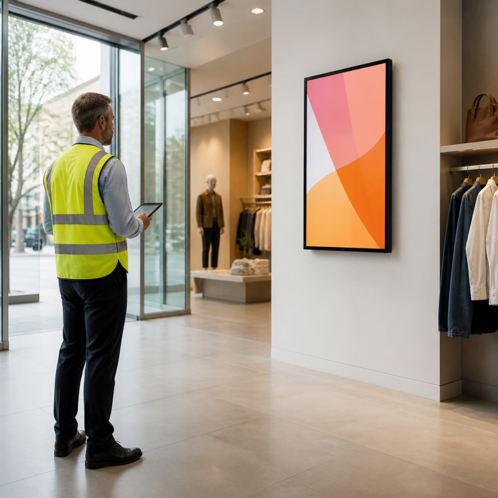 Commercial LCD Poster Viewing Distance and Ambient Light: A Practical Planning Guide
